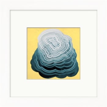Image for Clearwater Art Collection Transverse, Trendy Scheme, White Frame from HD Supply
