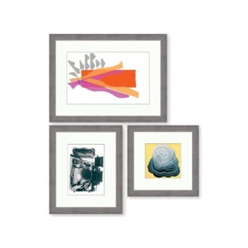 Image for Clearwater Art Collection In A Box, King, Trendy, Silver Frame, Pack Of 3 from HD Supply
