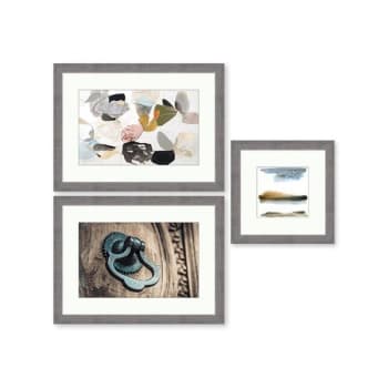 Image for Clearwater Art Collection In A Box, King Sofa, Warm, Silver Frame,Pack Of 3 from HD Supply