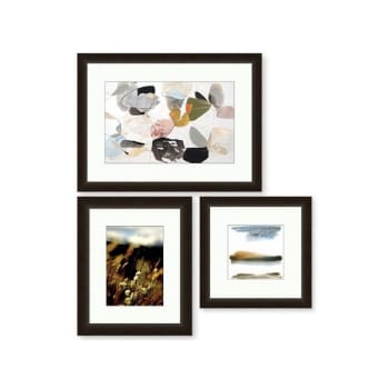Image for Clearwater Art Collection In A Box,King,Warm Scheme,Espresso Frame,Pack Of 3 from HD Supply