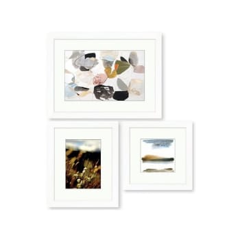 Image for Clearwater Art Collection In A Box,King,Warm Scheme,White Frame,Pack Of 3 from HD Supply