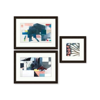 Image for Clearwater Art Collection In A Box,Queen,Cool,Espresso Frame,Pack Of 3 from HD Supply