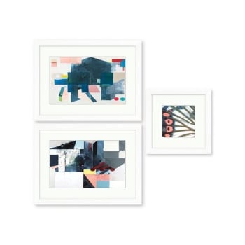 Image for Clearwater Art Collection In A Box,queen,cool,white Frame,pack Of 3 from HD Supply