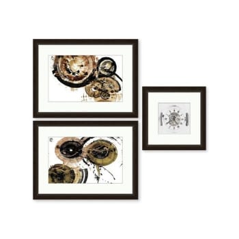 Image for Clearwater Art Collection In A Box,Queen, Neutral, Espresso Frame, Pack Of 3 from HD Supply