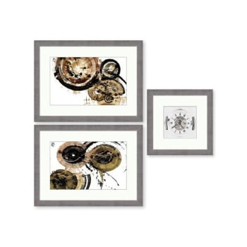 Image for Clearwater Art Collection In A Box, Queen, Neutral,Silver Frame, Pack Of 3 from HD Supply