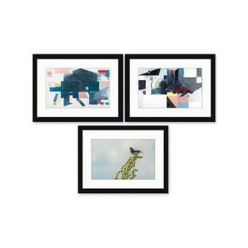 Image for Clearwater Art Collection In A Box,queen Sofa,cool Scheme,black Frame,pack Of 3 from HD Supply