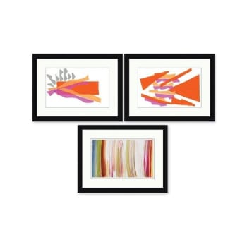Image for Clearwater Art Collection In A Box,Queen Sofa,Trendy Scheme,Black Frame,Pack Of 3 from HD Supply