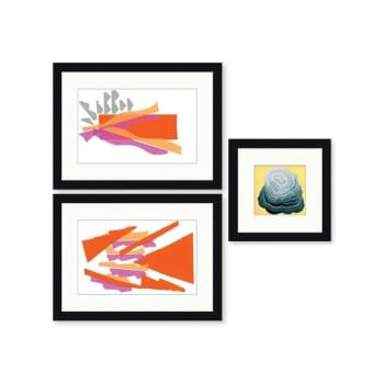 Image for Clearwater Art Collection In A Box, Queen, Trendy Scheme, Black Frame, Pack Of 3 from HD Supply