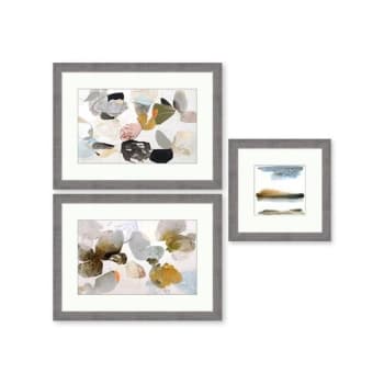 Image for Clearwater Art Collection In A Box, Queen, Warm Scheme, Silver Frame, Pack Of 3 from HD Supply