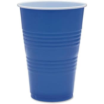 Image for Genuine Joe 16 Oz Blue Plastic Party Cups Package Of 50 from HD Supply