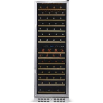 Image for Newair 160-Bottle Dual Zone Wine Cooler Fridge (Stainless Steel) from HD Supply