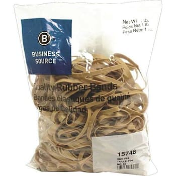 Image for Business Source 3-1/2 In. X 1/4 In. Size 64 Rubber Bands (Natural Crepe) (320-Pack) from HD Supply