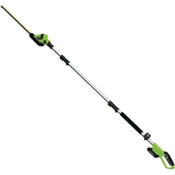 Earthwise 20 In. Blade 20v Li-Ion Cordless Pole Hedge Trimmer W/ 2 Ah Battery And Charger