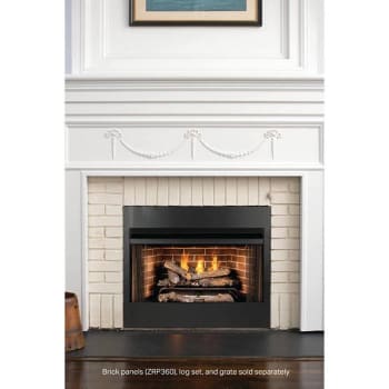 Pleasant Hearth Universal Radiant 36 In. Ventless Dual Fuel Fireplace Insert