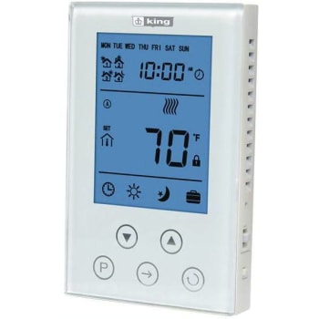 Image for King 120/208/240v 15 Amp Thermostat 7-Day Programmable Double Pole from HD Supply