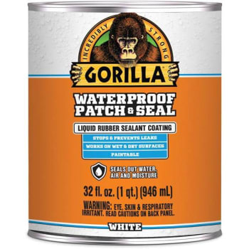 Gorilla 32 Oz White Waterproof Patch And Seal Liquid Case Of 6