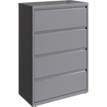 Image for Hirsh 36 " W Silver 4-Drawer Lateral File Cabinet from HD Supply