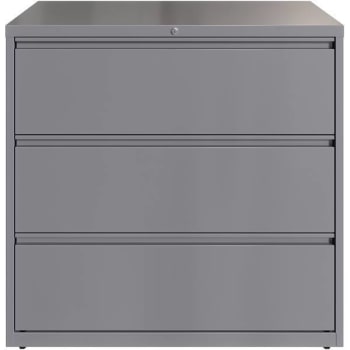 Image for Hirsh 42 " W Silver 3-Drawer Lateral File Cabinet from HD Supply