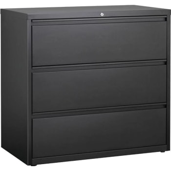 Hirsh 42 " W Black 3-Drawer Lateral File Cabinet