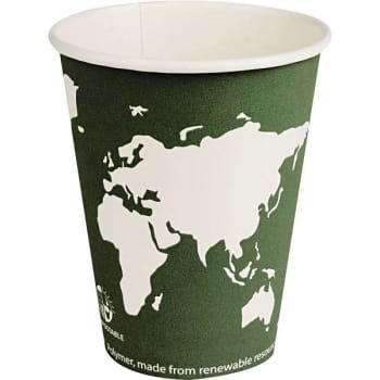 Image for Eco-Products 12 Oz. World Art Compostable Plastic Hot Drink Cups (1000-Case) from HD Supply
