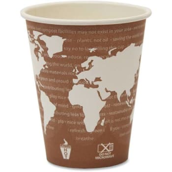 Image for Eco-Products 8 Oz. Plum World Art Compostable Hot Drink Cups (1000-Case) from HD Supply