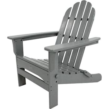 Trex Outdoor Furniture Cape Cod Stepping Stone Folding Plastic Adirondack Chair