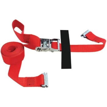 Image for Snap-Loc 16 Ft. X 2 In. Red Logistic Ratchet E-Strap W/ Hook And Loop Fastener from HD Supply