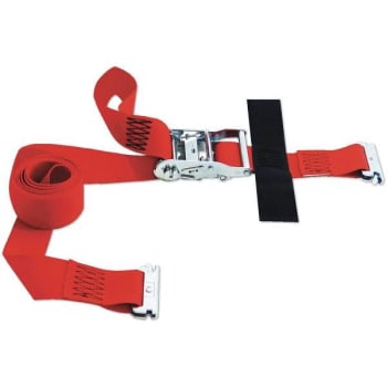 Image for Snap-Loc 8 Ft. X 2 In. Red Logistic E-Strap W/ Ratchet from HD Supply