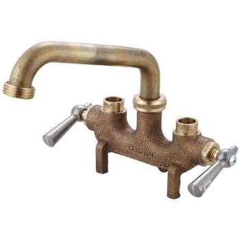 Central Brass Laundry Faucet Rough Cast Brass 2-Handle