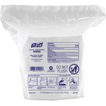 Purell Hand Sanitizing Wipes Refill For High Capacity Wipes Dispenser