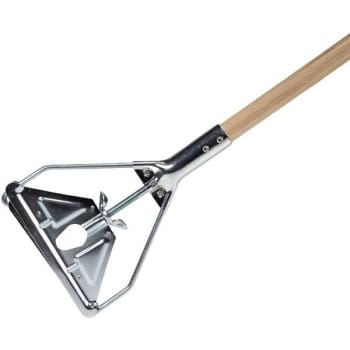 Image for Renown 60 In. Wood Mop Handle W/ Stirrup Quick Change Metal Head from HD Supply