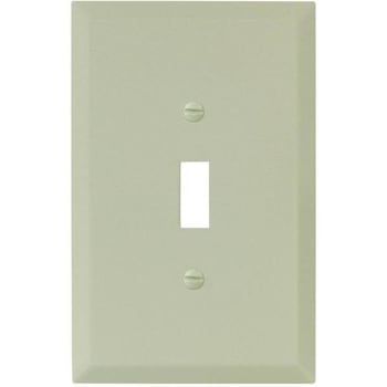 Image for Titan3 Textured 1-Gang Toggle Jumbo Metal Wall Plate (Ivory) (20-Pack) from HD Supply