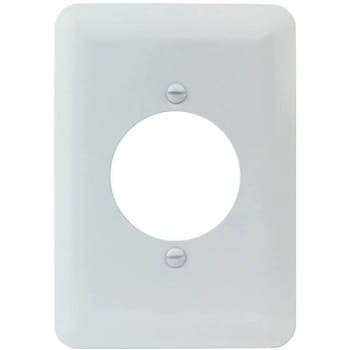 Titan3 1.406 in. Smooth 1-Gang Single Receptacle Maxi Metal Wall Plate (White) (25-Pack)