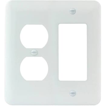 Image for Titan3 Smooth 2-Gang Duplex/rocker Princess Metal Wall Plate (White) (10-Pack) from HD Supply