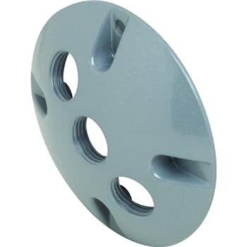 Image for TAYMAC Three 1/2 in Threaded Outlet Round Cluster Cover (Gray) from HD Supply