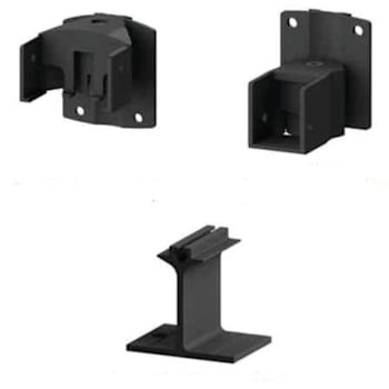 Image for Peak Aquatineplus Aluminum Pool Fence Bracket Kit 2 " 2.5 " X 5 " Black from HD Supply