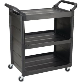Image for Rubbermaid 150 Lb Black Bussing Cart With Enclosed Service Cart from HD Supply
