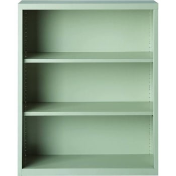 Image for Hirsh 42 " Hi Lt Gy Metal 3-Shelf Standard Bookcase W/ Adjst Shelves from HD Supply