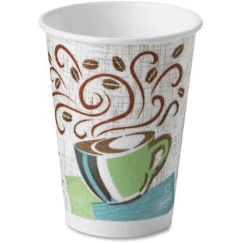 Image for Dixie 12 Oz. Coffee Haze Insulated Paper Hot Cup W/ Fits Large Lids (1000-Case) from HD Supply