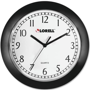 Lorell 9 In. Round Profile Wall Clock