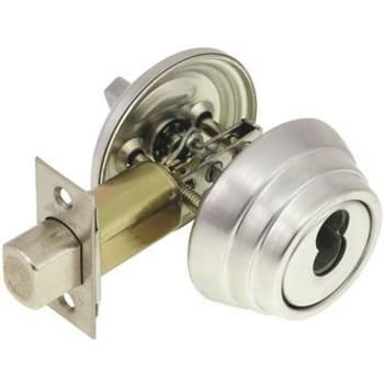 Image for Arrow Lock E60 Single Cylinder Ic Core Deadbolt (Dull Chrome) from HD Supply