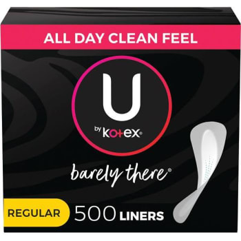 U By Kotex Barely There Light Absorbency Unscented Thin Panty Liners (5-Case)