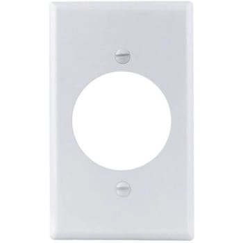Titan3 1.406 in. Smooth 1-Gang Single Receptacle Metal Wall Plate (White) (25-Pack)