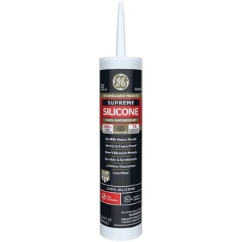 Image for Ge 10.1 Oz. Supreme Silicone Clear Kitchen And Bath Caulk (12-Case) from HD Supply