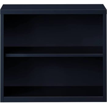 Image for Hirsh 30 " H Black Metal 2-Shelf Standard Bookcase from HD Supply