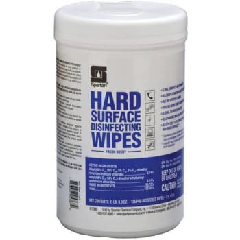 Image for Spartan Fresh Scent Hard Surface Disinfecting Wipes (125-Count Wipes) (6-Case) from HD Supply