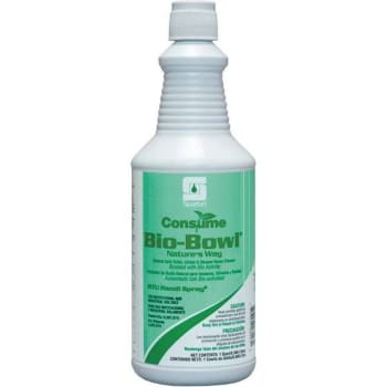 Spartan Bio-Bowl Aqua Fresh W/ Citrus Scent Restroom Cleaner, 1 Qt, Case Of 12