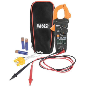 Image for Klein Tools Digital Clamp Meter, Ac Auto-Ranging 400 Amp With Temp from HD Supply