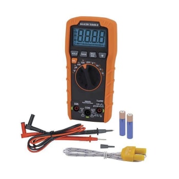 Image for Klein Tools Digital Multimeter, Trms Auto-Ranging, 600v, Temp from HD Supply