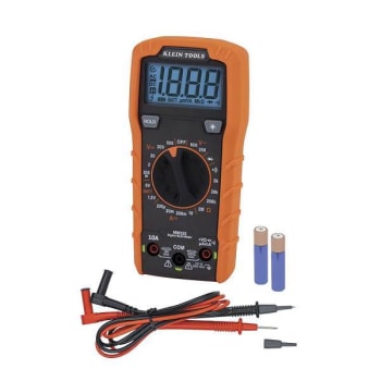 Image for Klein Tools Digital Multimeter, Manual-Ranging, 600v from HD Supply